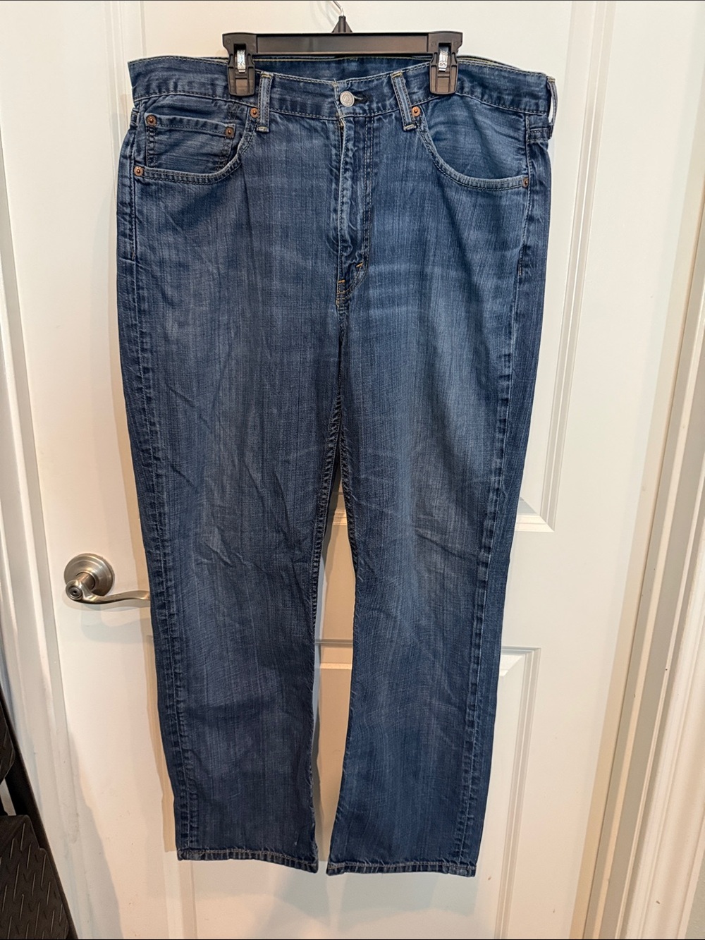 Levi's Men's Straight Fit Dark Blue Jeans